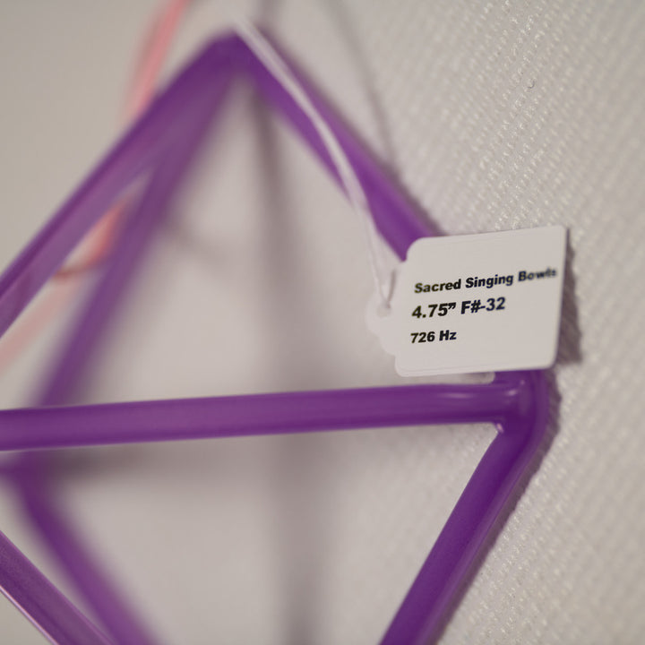 4.75" F#-32 Light Purple Crystal Pyramid