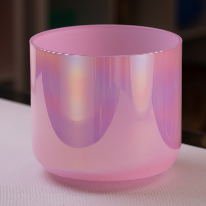 10.5" D#-7 Rose Blossom & Prismatic Crystal Symphony Bowl