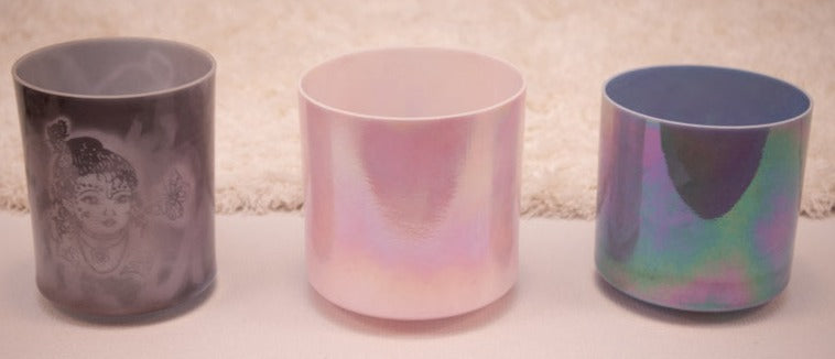 "Ascended Master Invocation" Crystal Singing Bowl Set