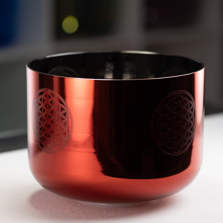 11" F+13 Solara Singing Bowl with Flower of Life