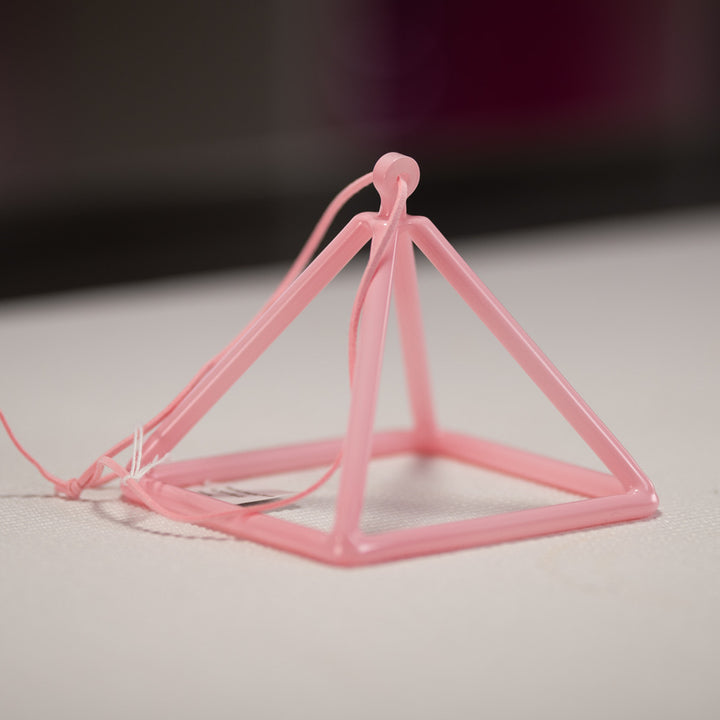 4.75" F#-45 Light Pink Crystal Pyramid