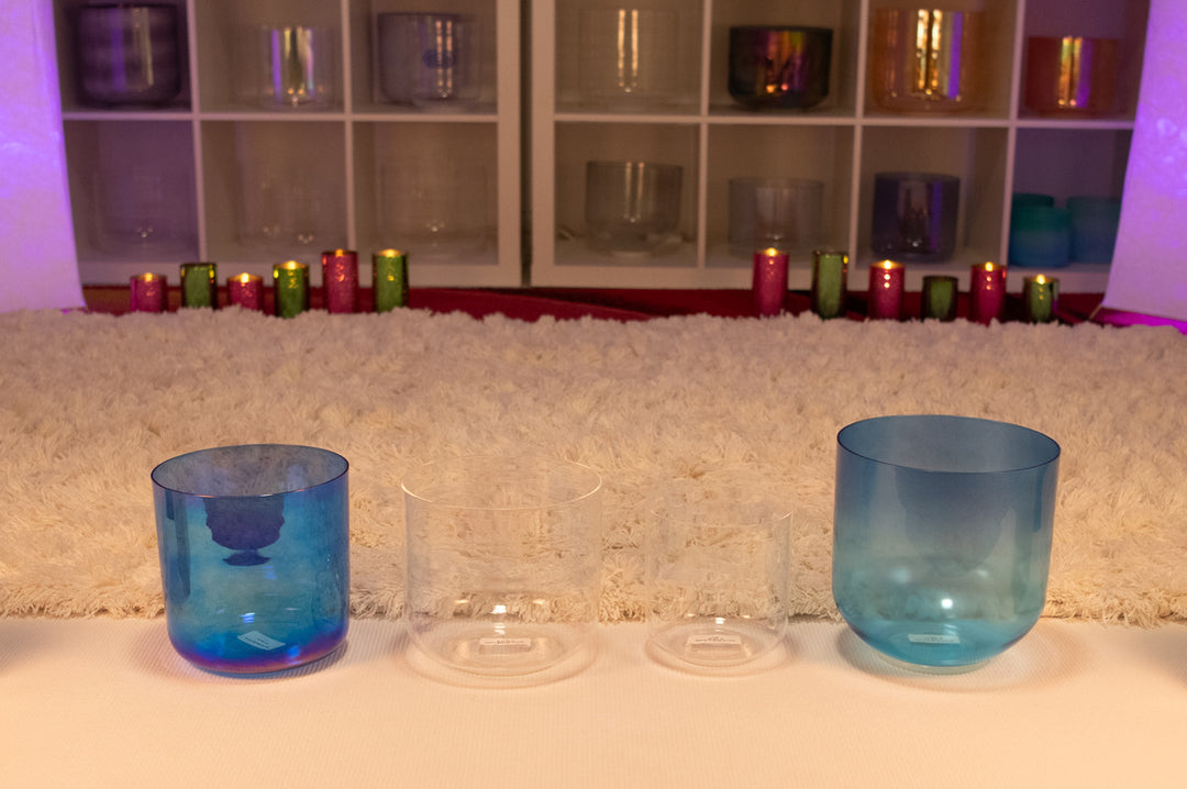 Crystal Singing Bowl Sound Healing Set from Sacred Singing Bowls