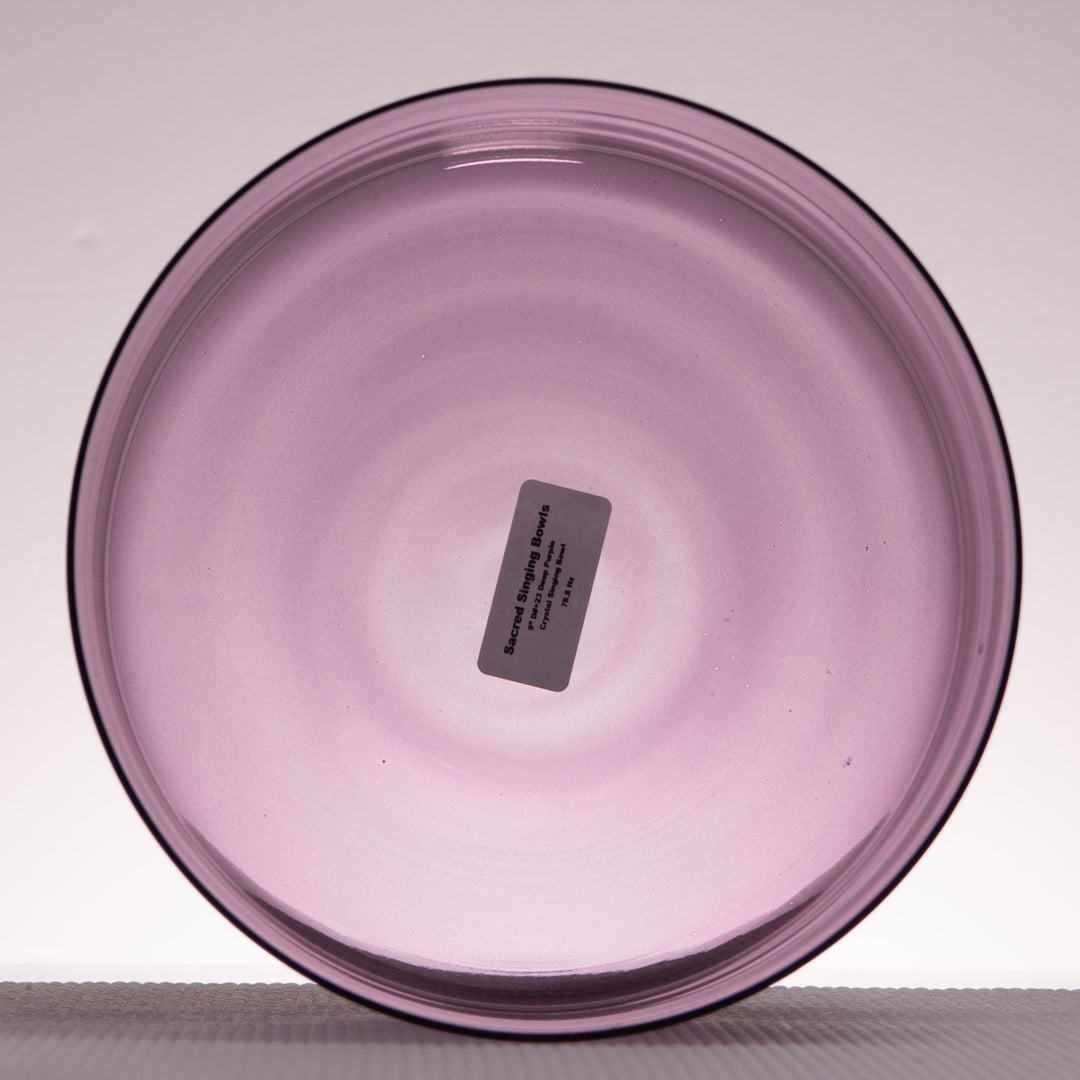 9" D#-14 Amethyst Activation Crystal Singing Bowl