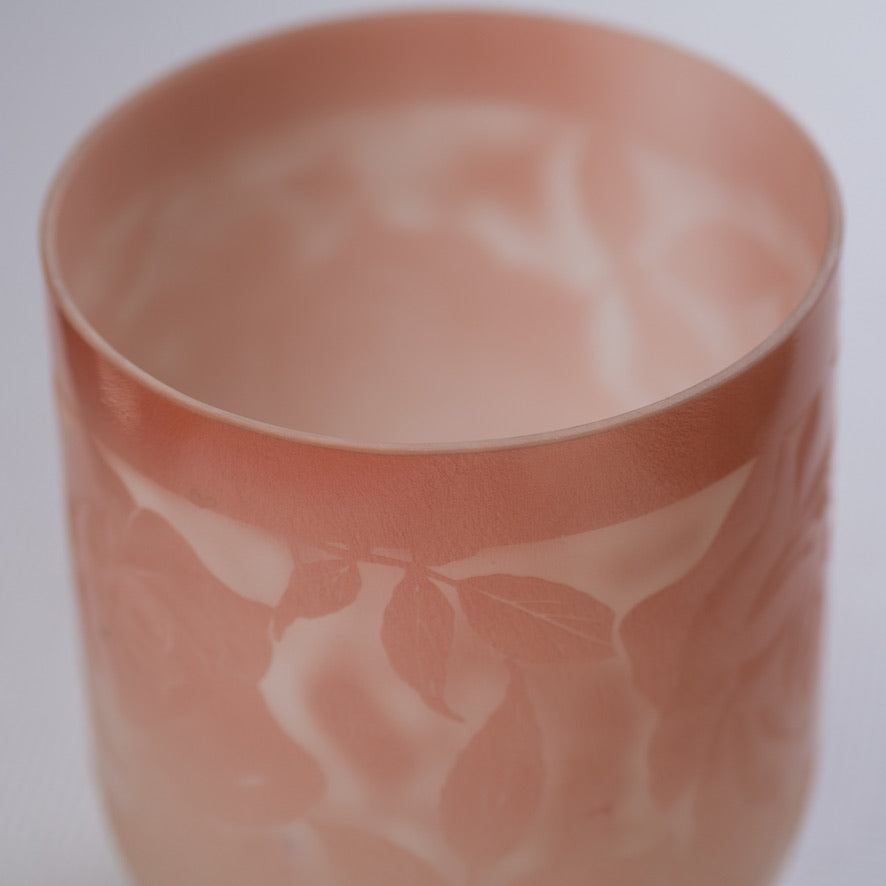 7" D#+10 Sunstone etched with Roses, Crystal Tones™