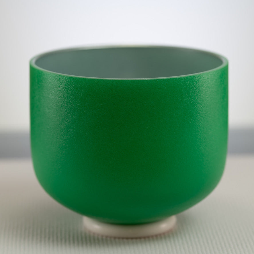 9" A#-22 Emerald Heart Singing Bowl