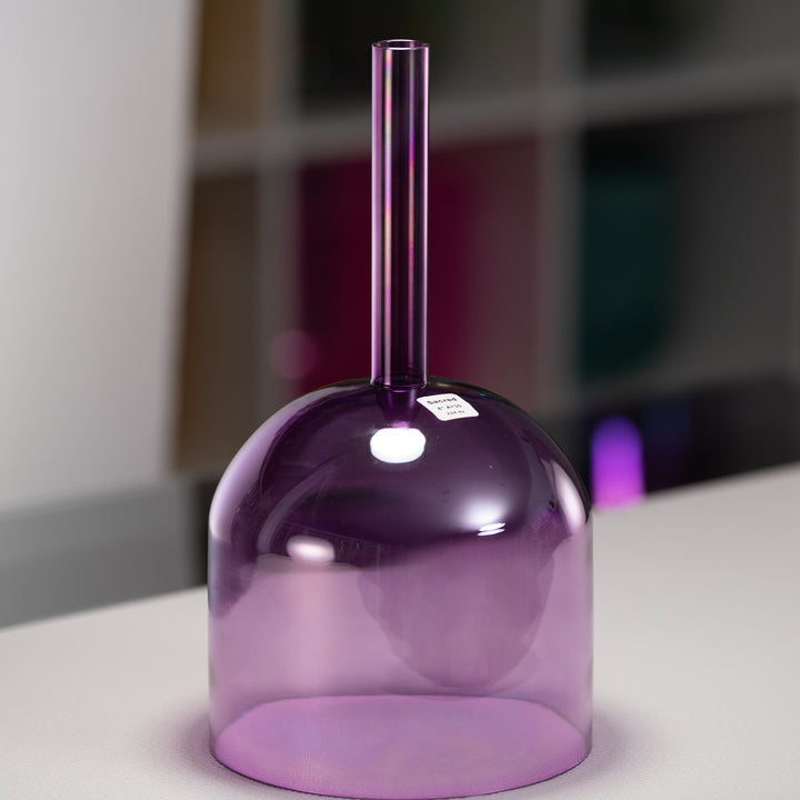 8" A+30 Lavender Lotus Crystal Singing Bowl, Handheld