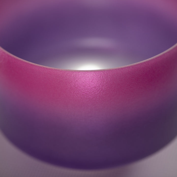 10" C-27 Blossoming Heart Frosted Crystal Singing Bowl