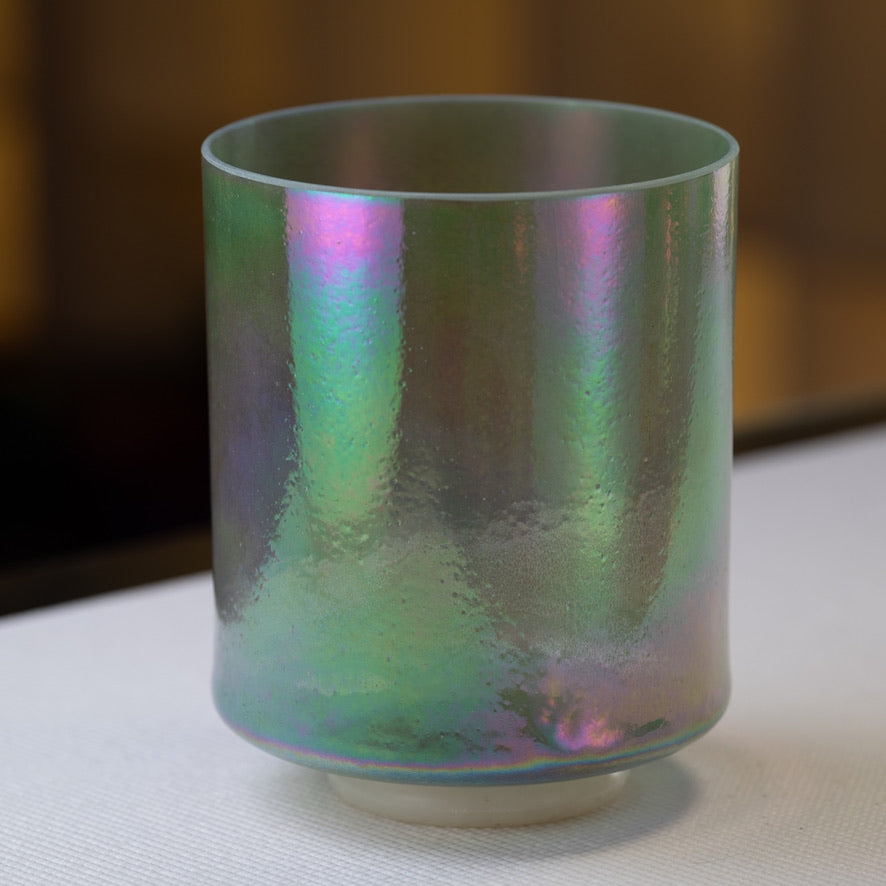 8" C-45 Chrysoprase & Platinum, Crystal Tones™