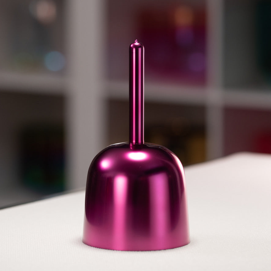 5.75" A-3 Radiant Rose Crystal Singing Bowl, 24k Gold inside