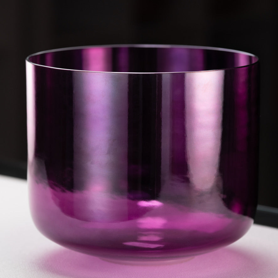 12" D#-3 Healing Violet Flame Crystal Singing Bowl