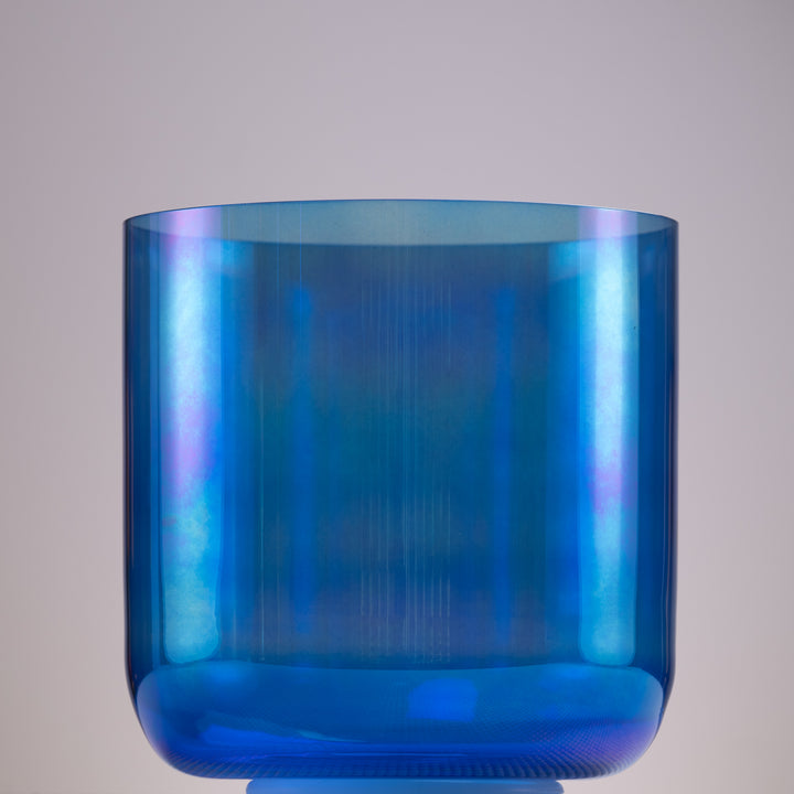 9" E-28 Sapphire Spirit Crystal Singing Bowl