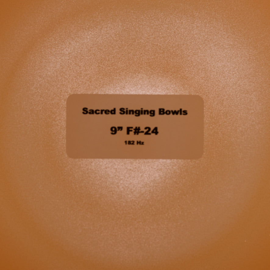 9” F#-24 Sunset Serenade Crystal Singing Bowl