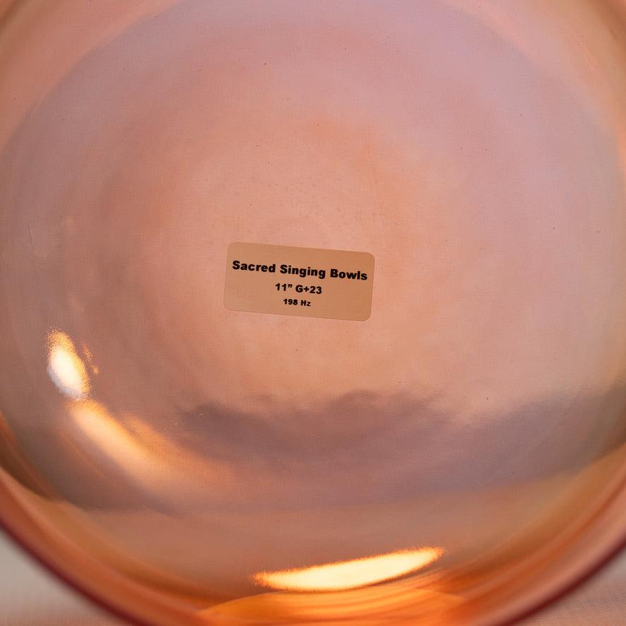 11" G+23 Topaz Transformation Crystal Singing Bowl