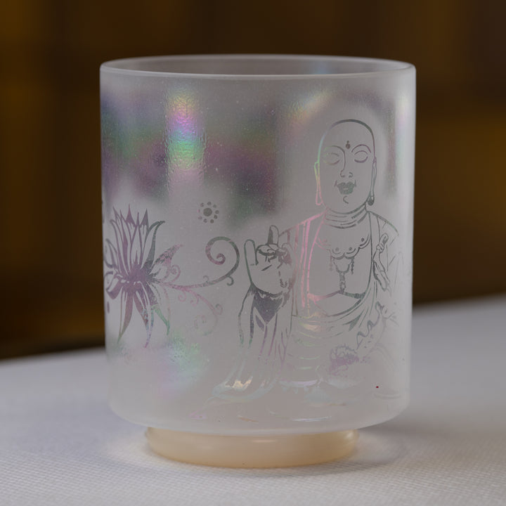 7" G#+10 Platinum etched with Buddha, Crystal Tones™
