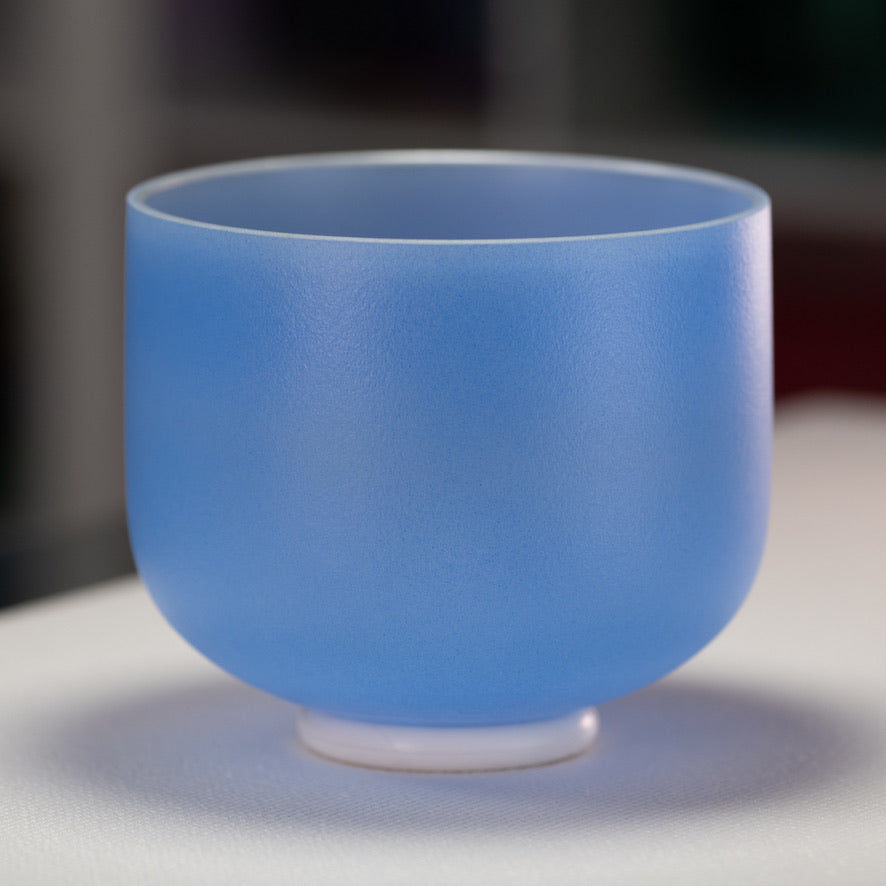 9" A-25 Father Sky Frosted Crystal Singing Bowl