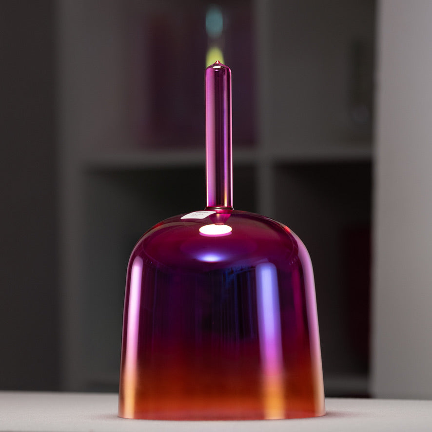 7.5" G-4 Harmonic Sunrise Crystal Singing Bowl, Handheld