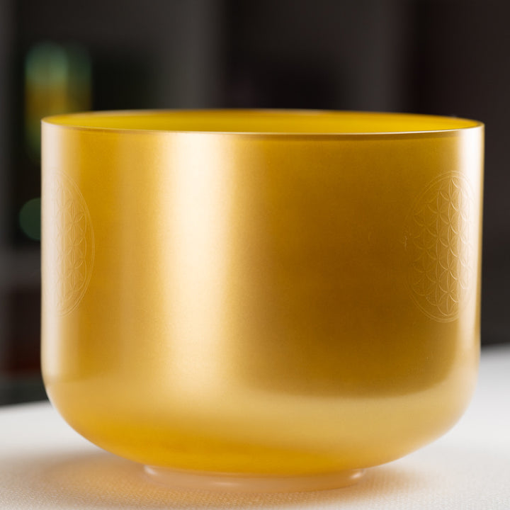 10" G#+23 Supernova Singing Bowl with Flower of Life