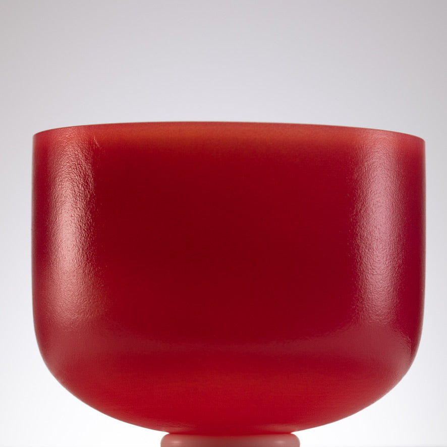 12" F-27 Sedona Sunrise Frosted Crystal Singing Bowl