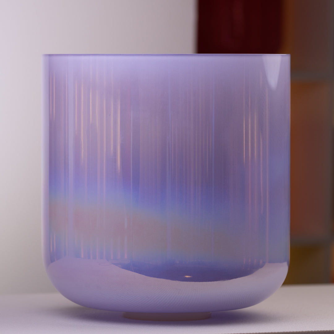 14.25" D-19 Lilac Blossom & Prismatic Sacred Symphony Bowl