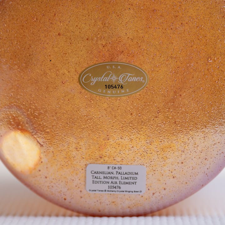 8" C#-50 Carnelian Palladium Morph Tall, Crystal Tones™