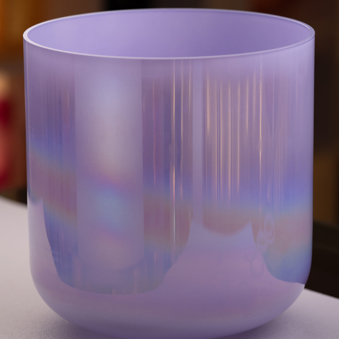 14.25" D-19 Lilac Blossom & Prismatic Sacred Symphony Bowl