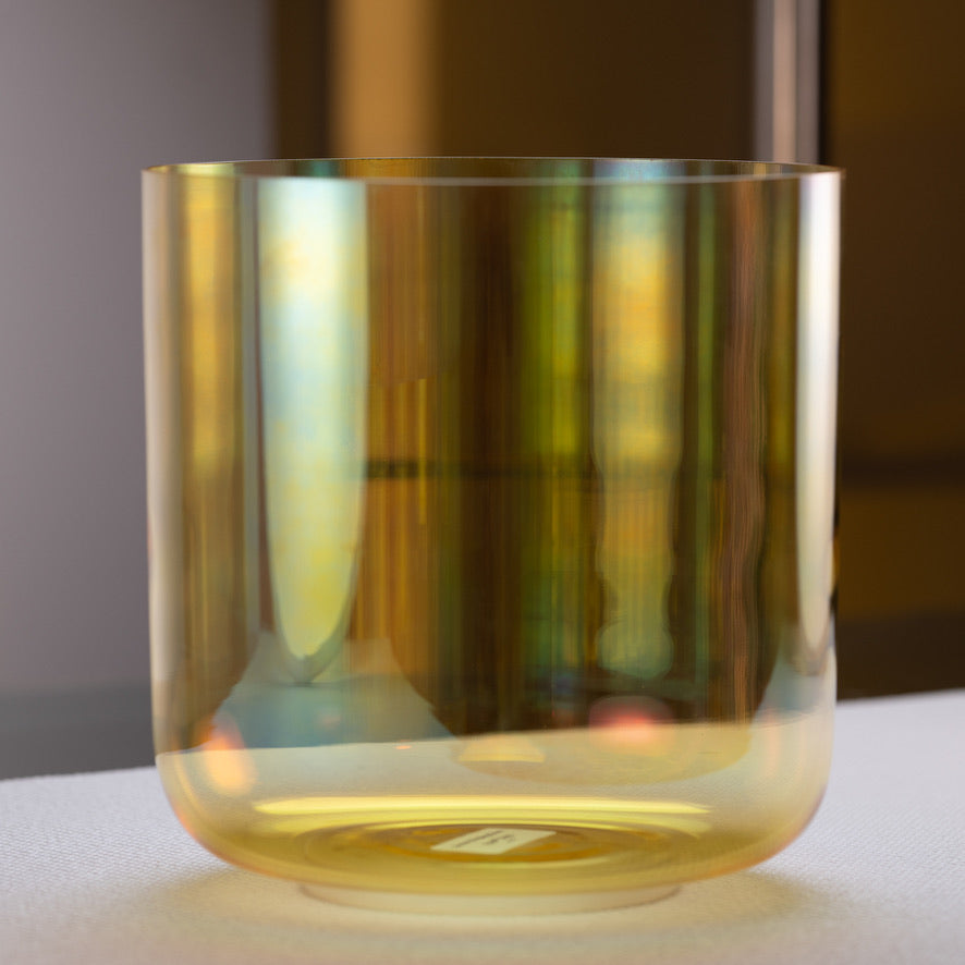 9.25" D-25 Radiant Sun Crystal Singing Bowl
