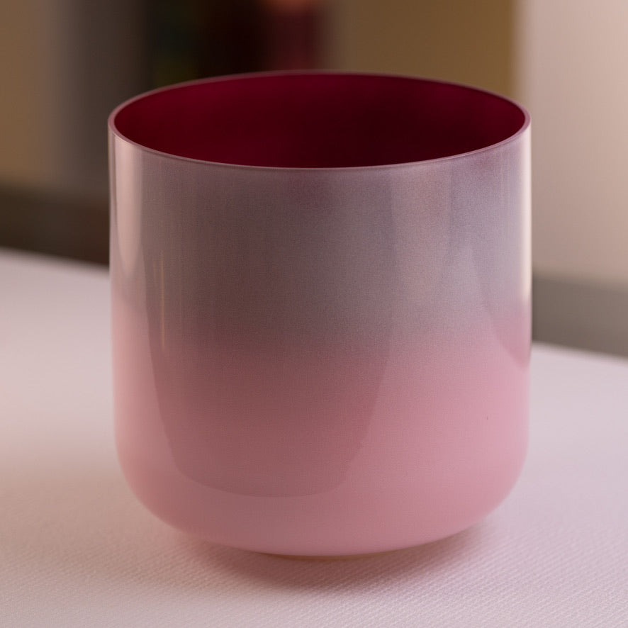 9” F#-8 Majestic Mauve Crystal Singing Bowl