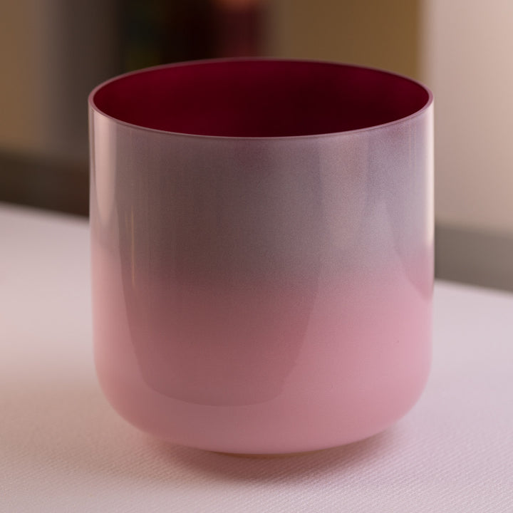 9” F#-8 Majestic Mauve Crystal Singing Bowl
