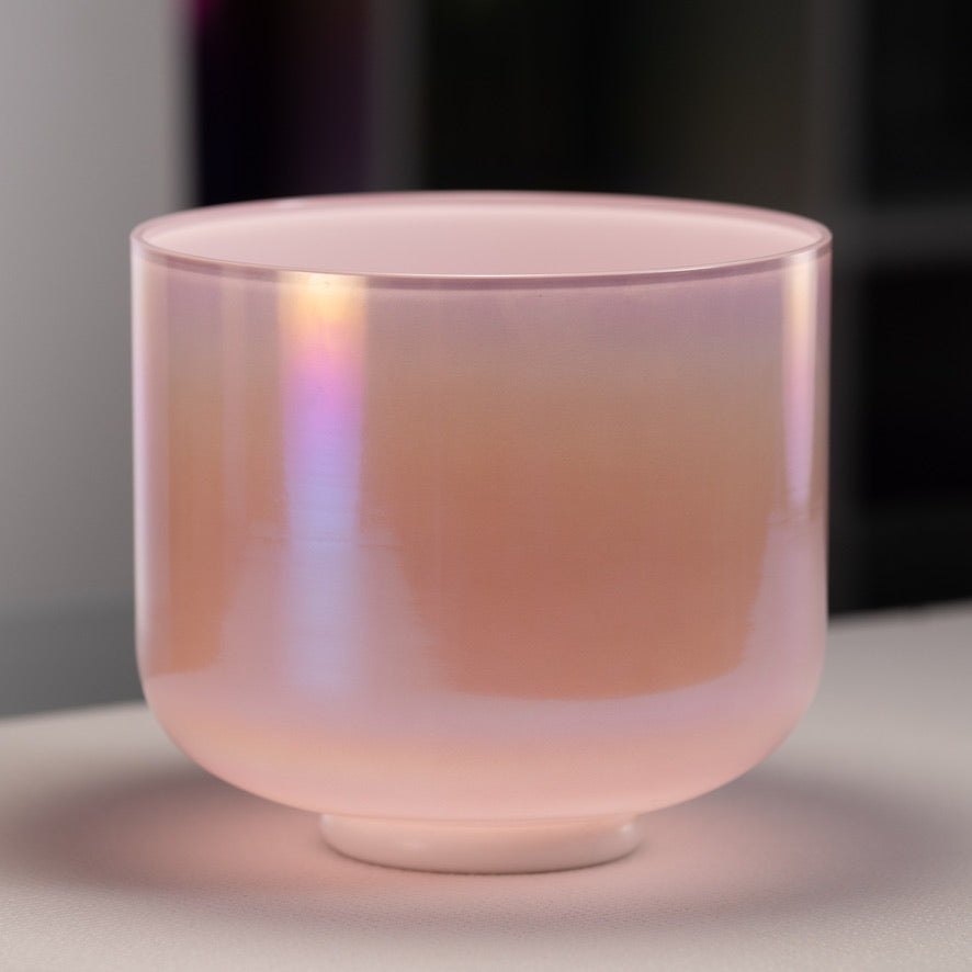 9" C#+6 Goddess Glow Crystal Singing Bowl, Perfect Pitch
