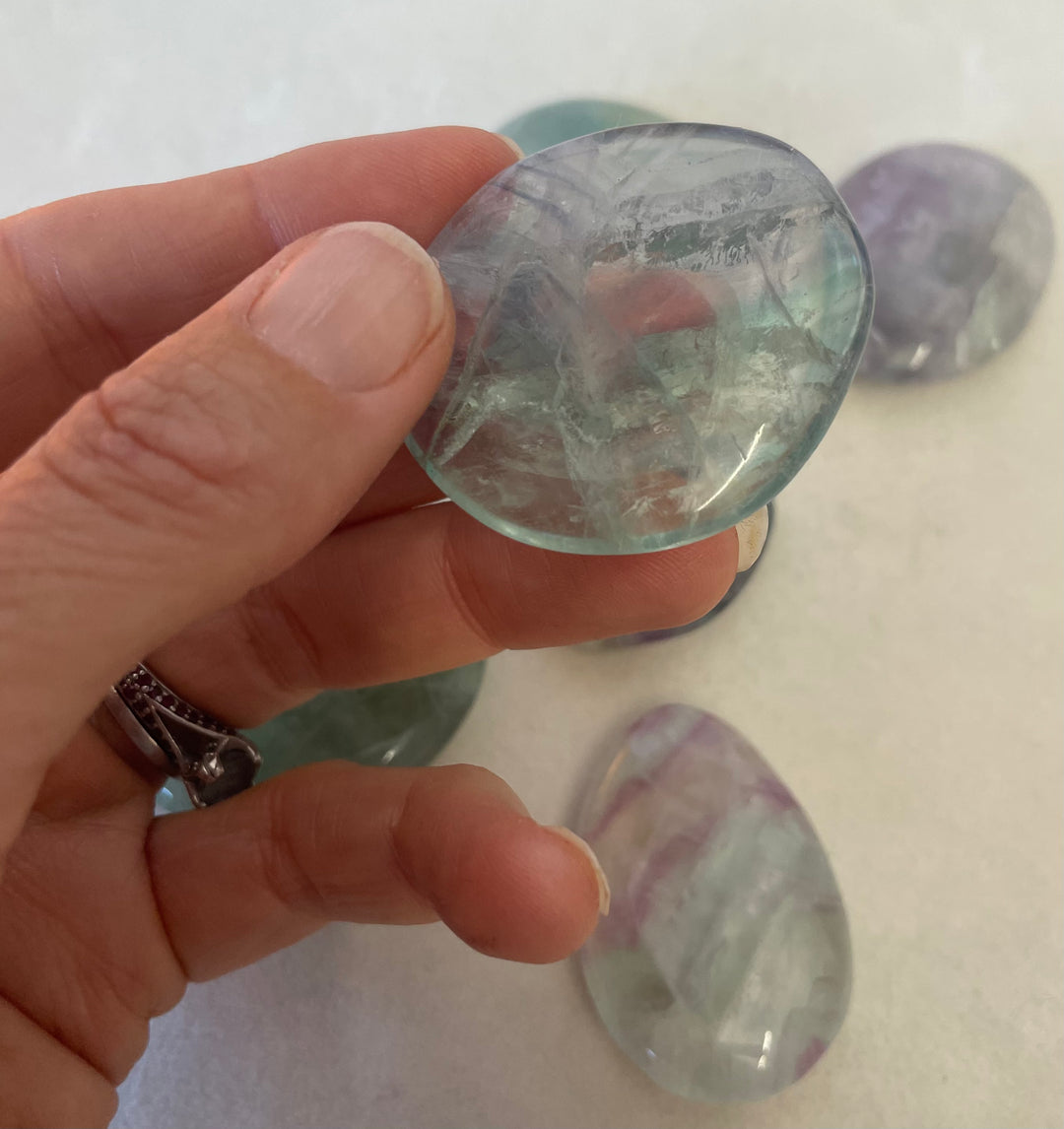 Fluorite Palm Stones