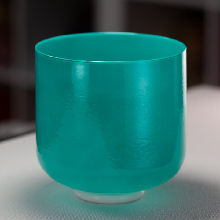 9" G#+37 Turquoise Tide Crystal Singing Bowl