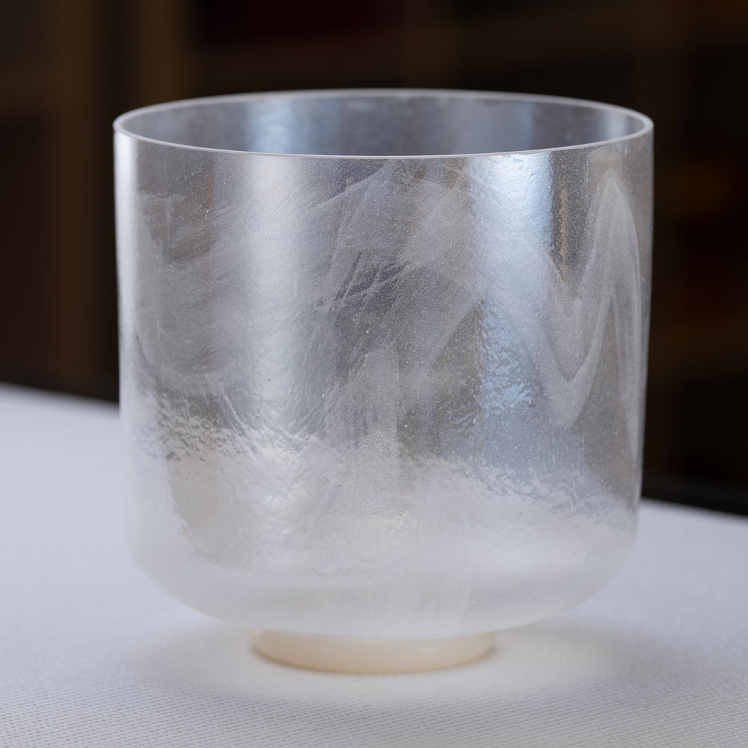 9" F+30 Azeztulite White Light Aura Gold, Crystal Tones™