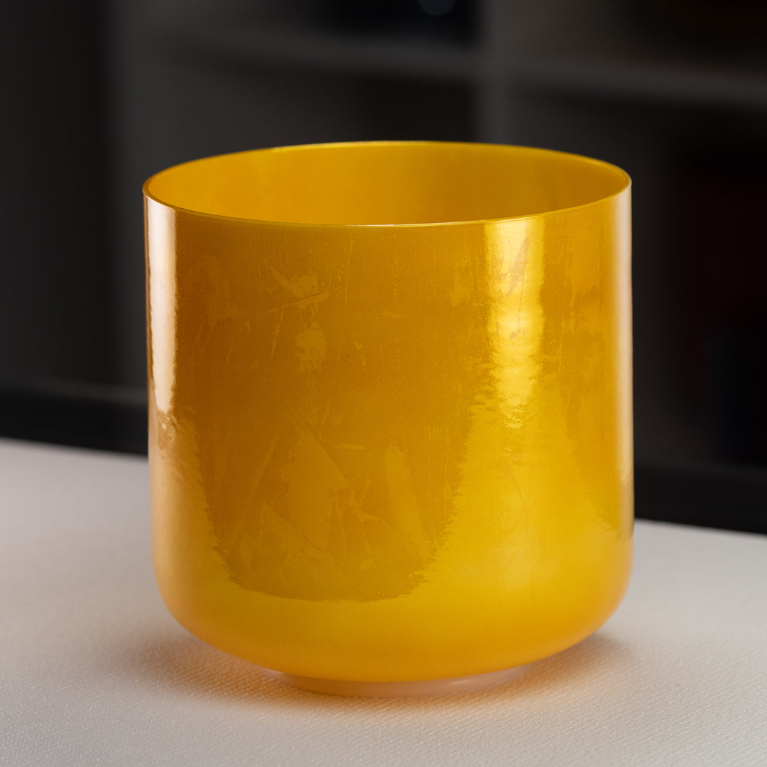 9" G-2 Honeycomb Crystal Singing Bowl, Perfect Pitch
