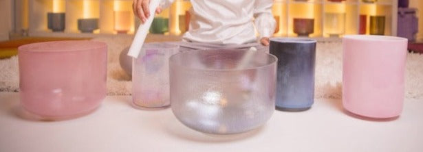 Essential Light: Harmonic Crystal Singing Bowl Set