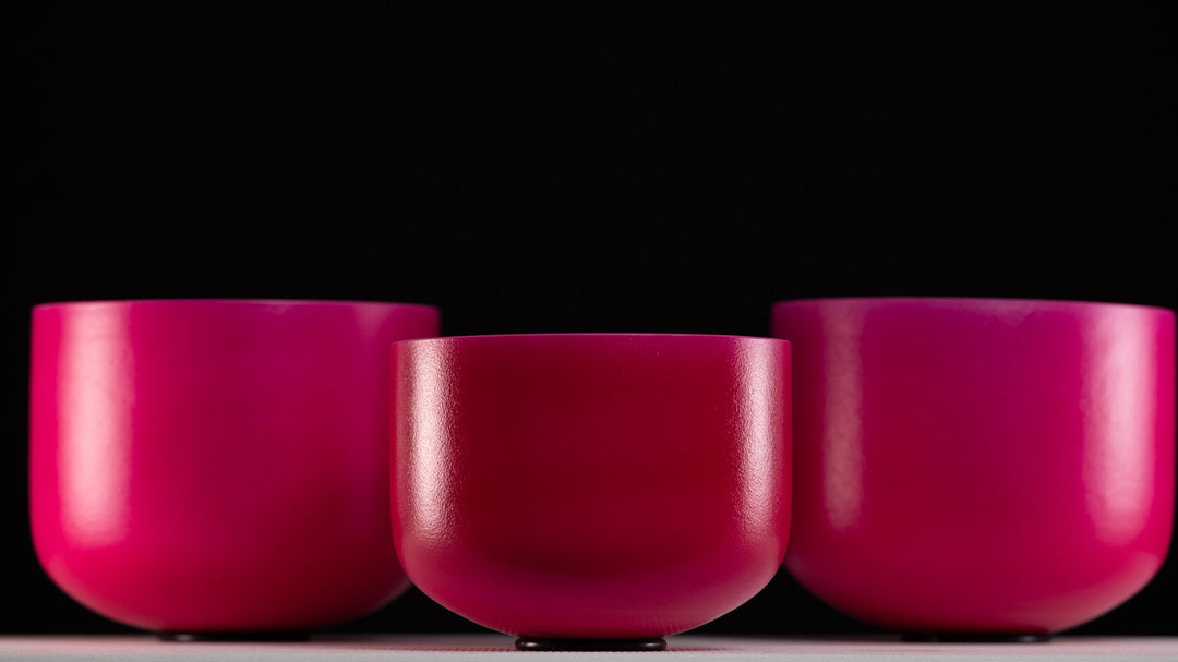Frosted Singing Bowls for Sound Healing from Bowls of Sound