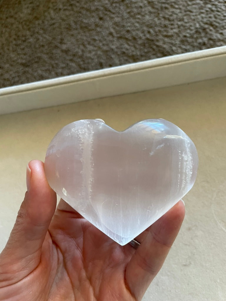 Selenite Hearts