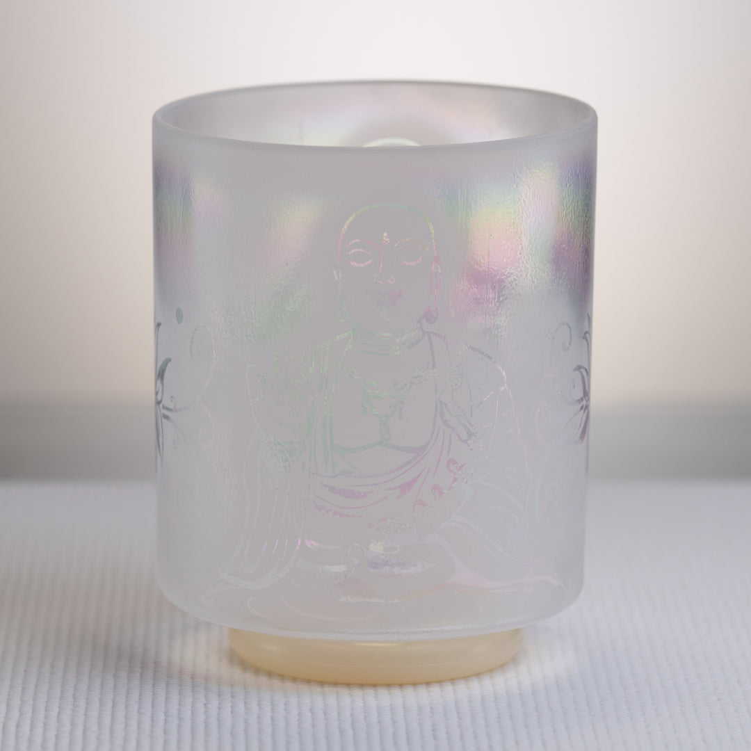 7" G#+10 Platinum etched with Buddha, Crystal Tones™
