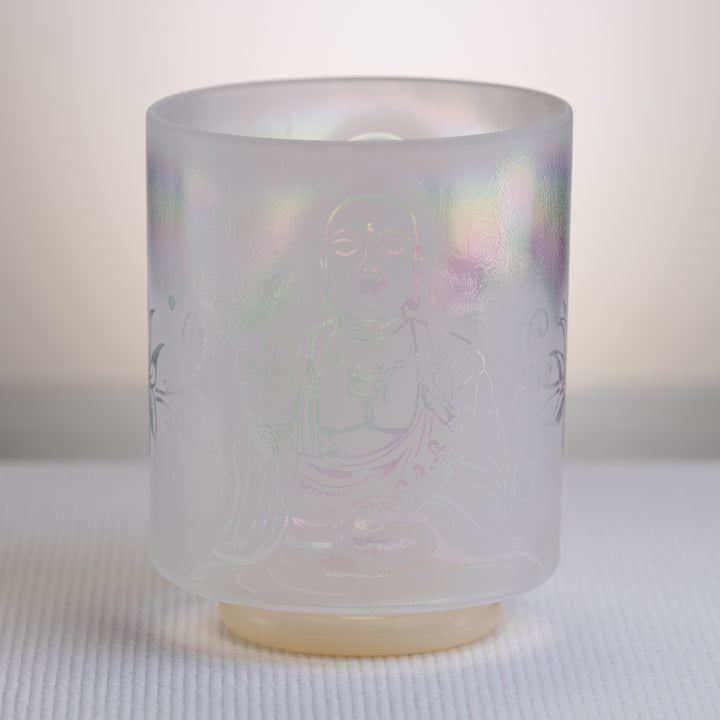 7" G#+10 Platinum etched with Buddha, Crystal Tones™