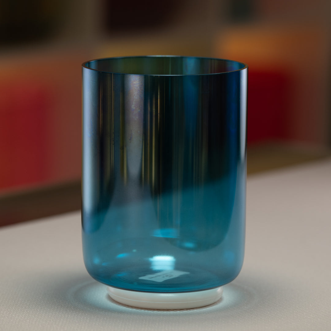 6" A+32 Caribbean Blue Crystal Singing Bowl