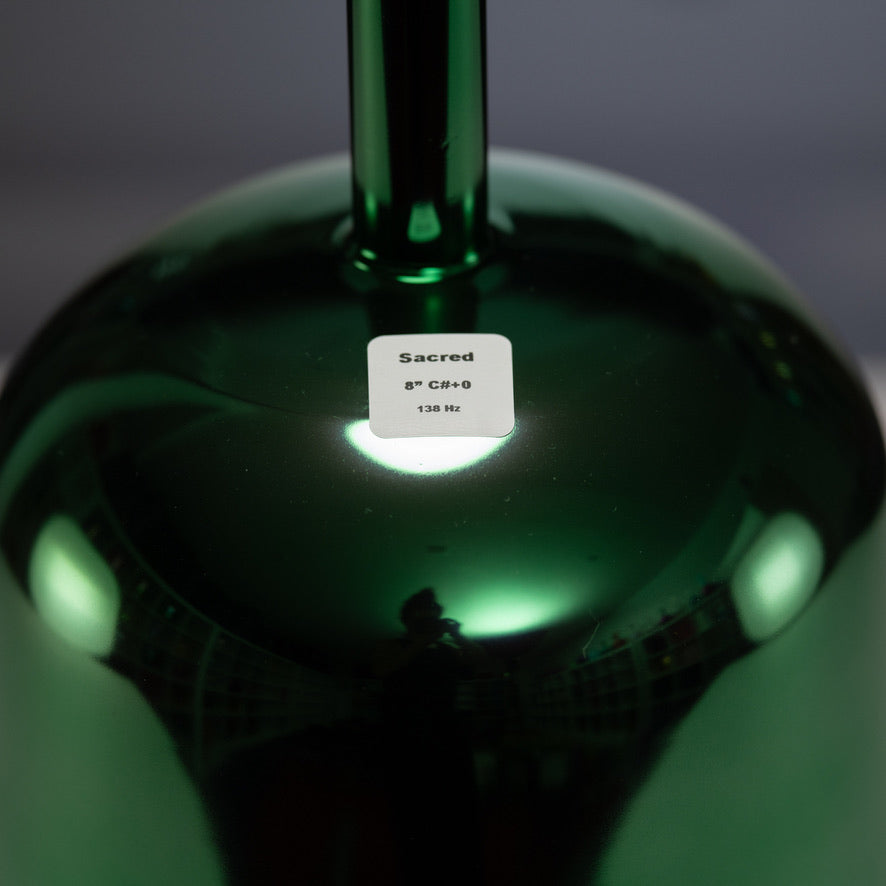 8" C#+0 Divine Heart Crystal Singing Bowl, Handheld