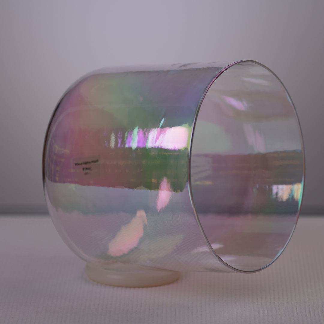 9" F#-2 Prismatic Crystal Singing Bowl