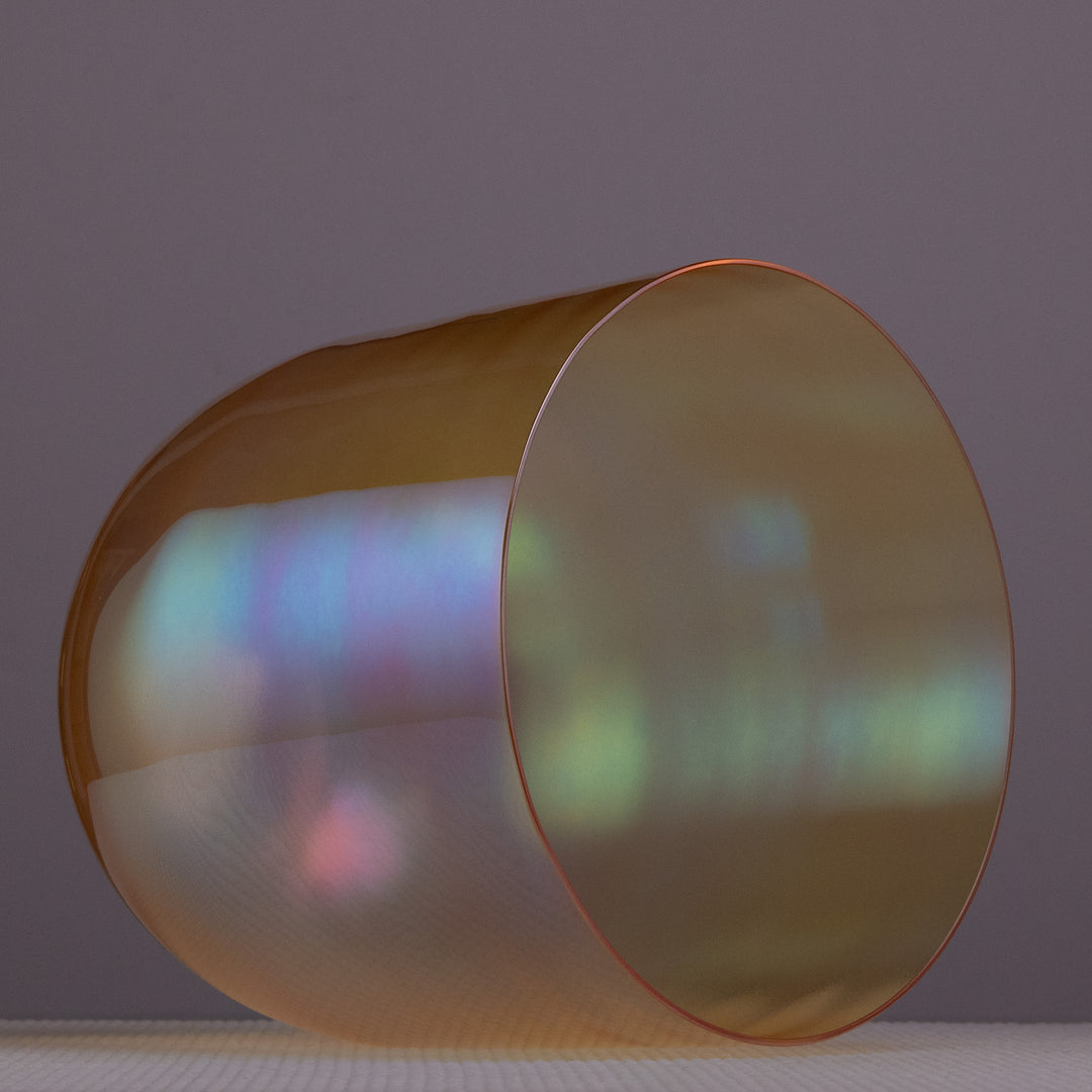 8.5" D-34 Radiant Sun Crystal Singing Bowl