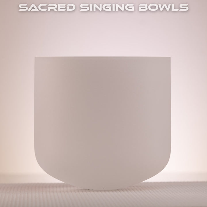 Frosted Crystal Singing Bowl Set: C# Major, Sacred Singing Bowls