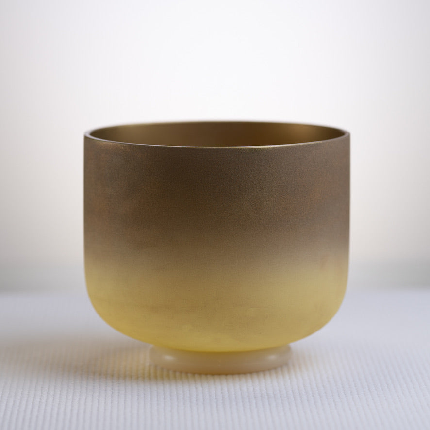 7.75" G+24 Golden Healer Frosted Singing Bowl