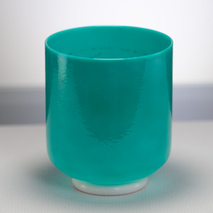 7" D#+4 Turquoise Tide Crystal Singing Bowl, Perfect Pitch