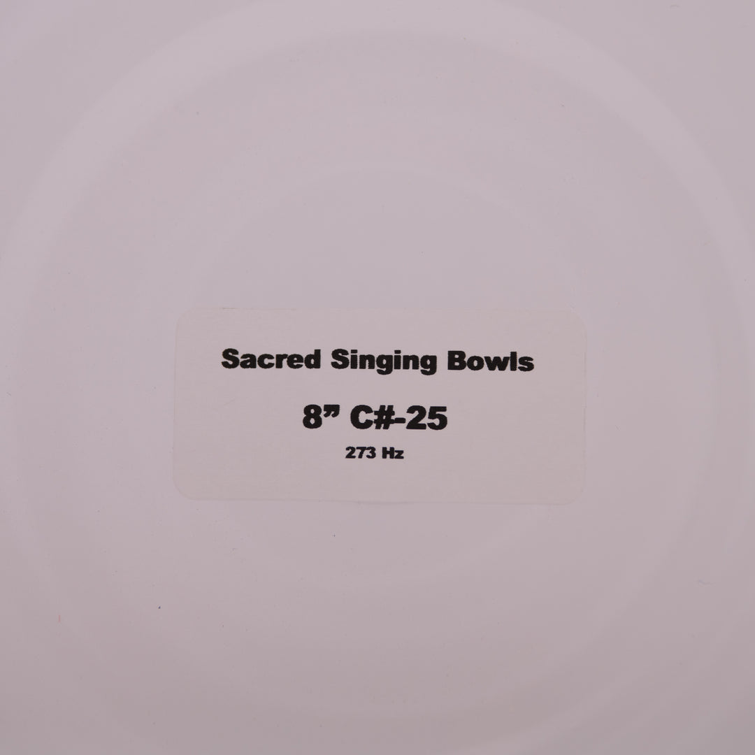 8" C#-25 Majestic Moon Crystal Singing Bowl