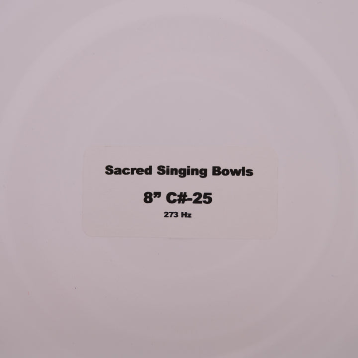 8" C#-25 Majestic Moon Crystal Singing Bowl