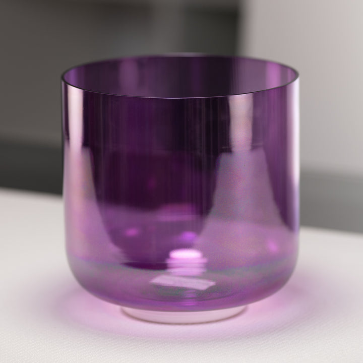 8" C-26 Lavender Lotus Crystal Singing Bowl