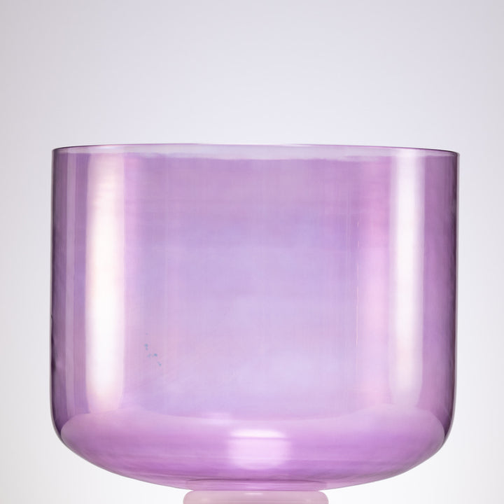 12" C#-9 Lavender Lotus Crystal Singing Bowl, Perfect Pitch