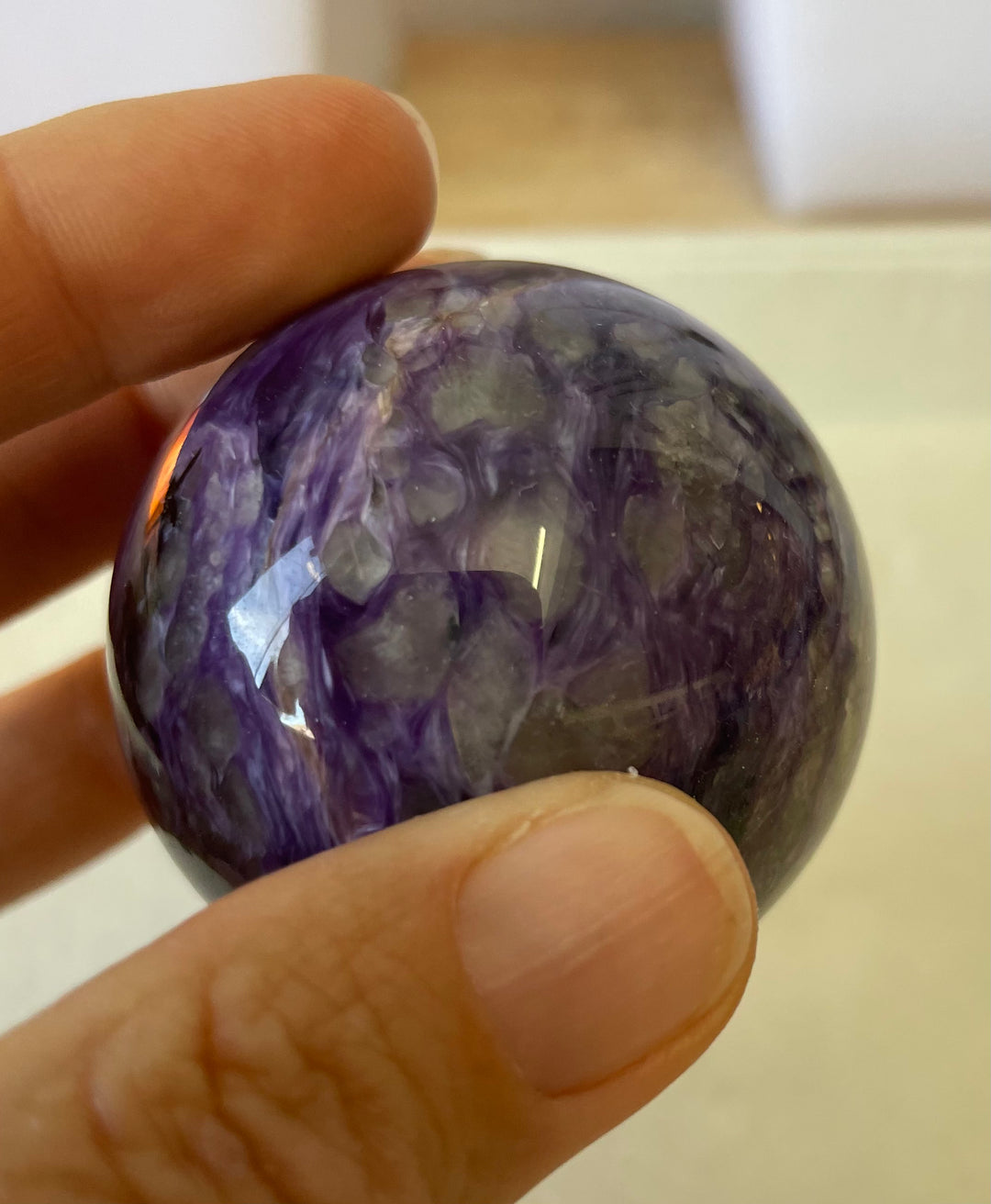 Charoite Sphere